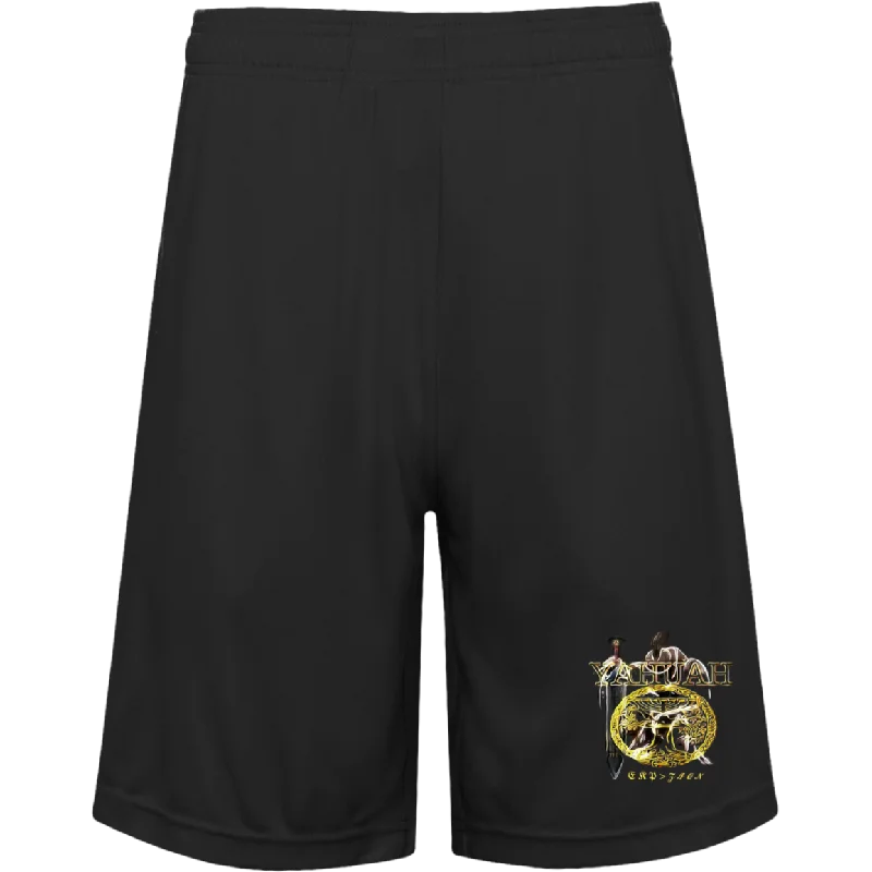 Functional Wear Yahuah-Name Above All Names 03-01 Royal Designer Team 365 Men's Zone Gym Short (6 colors)