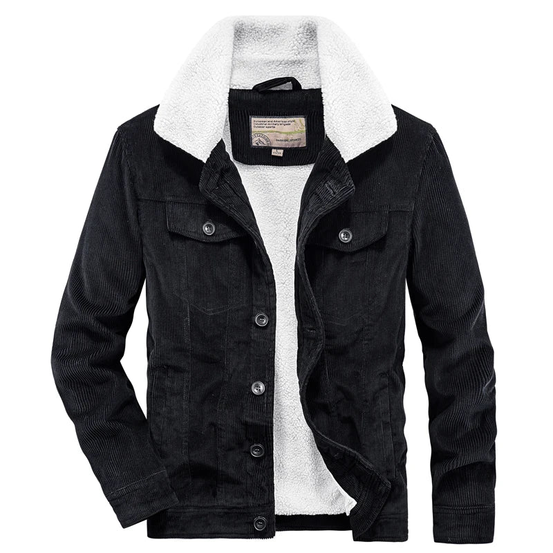 Sporty Styles Men's Cotton Turn-Down Collar Long Sleeves Windbreaker Jacket