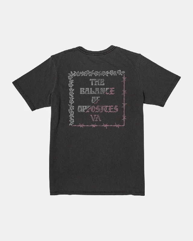 Relaxed Looks Splitter Tee - Black