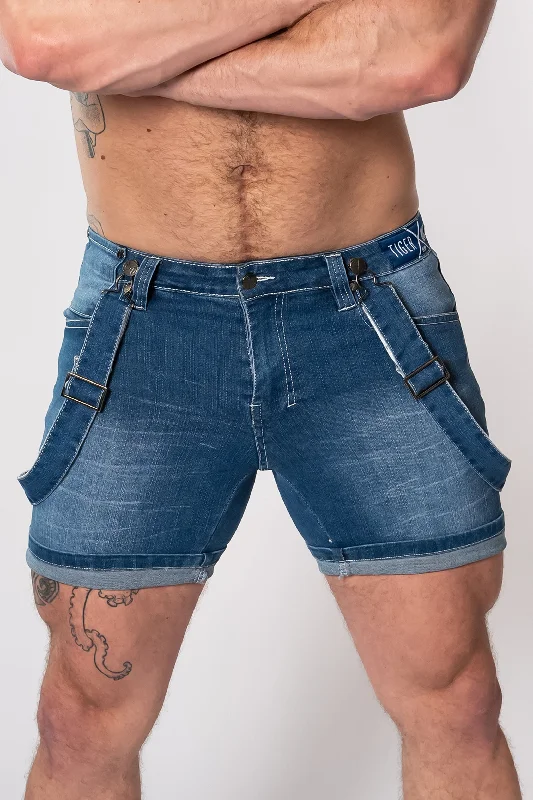 Stylish Looks HOMAR Sky Blue no-rips Short
