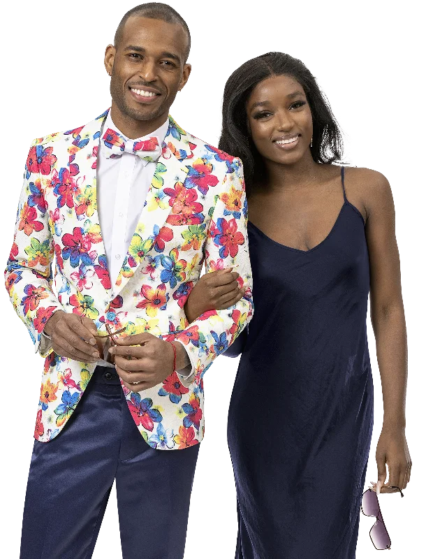 Timeless Apparel Flower Design Fashion Blazer J163