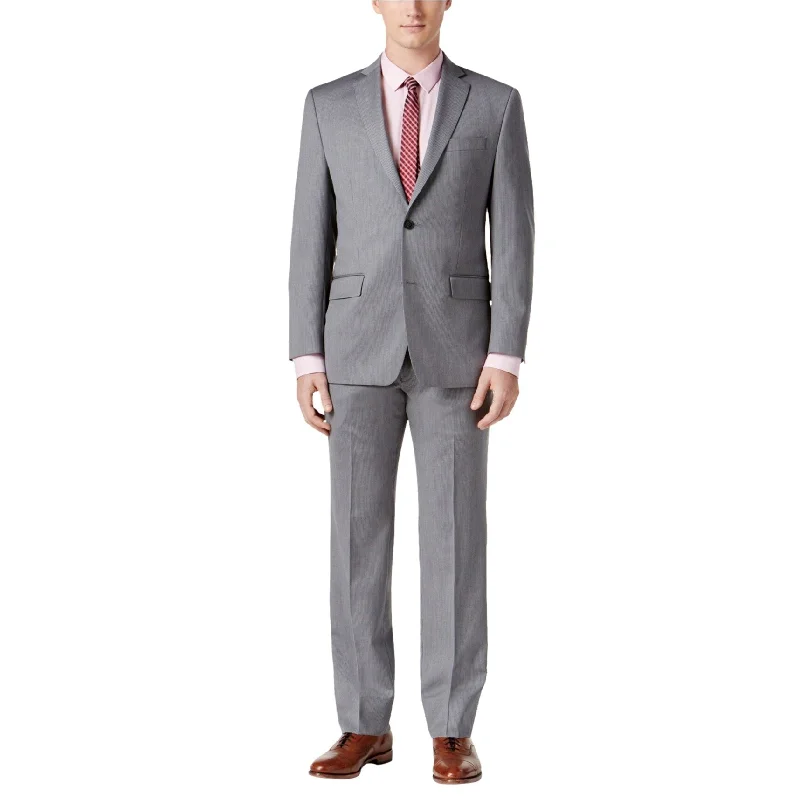 Michael Kors Mens Classic Two Button Formal Suit, Grey, 38 Regular / 31W x 35L