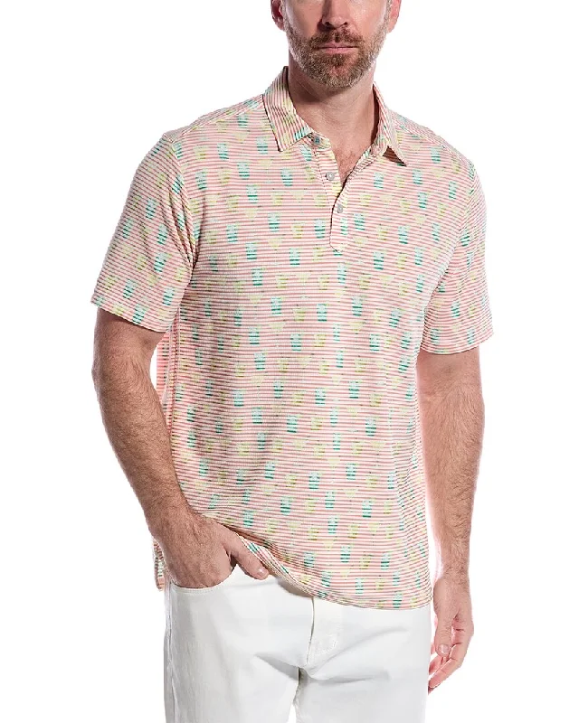 Street Style Tommy Bahama Costa Wave Seersipper Polo Shirt