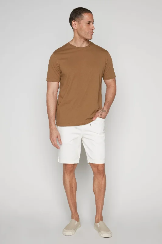Casual Comfort LENNON - Mens Rolled Up Shorts - Off White