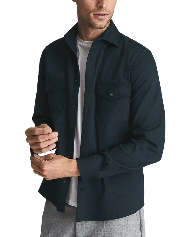Sporty Suits Reiss James Textured Shirt