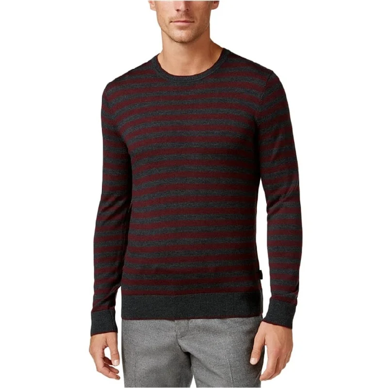 Relaxed Looks Michael Kors Mens Knit Pullover Sweater, Grey, Large