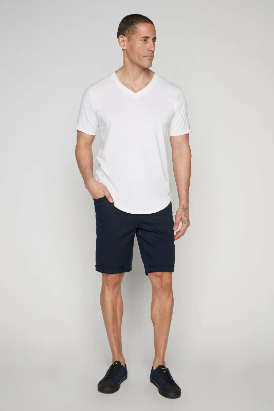 Relaxed Wearables LENNON - Mens Rolled Up Shorts - Navy