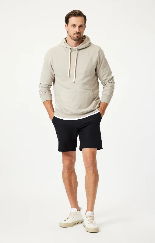 Cozy Apparel DARREN CHINO SHORTS IN BLACK TRUE MOVE