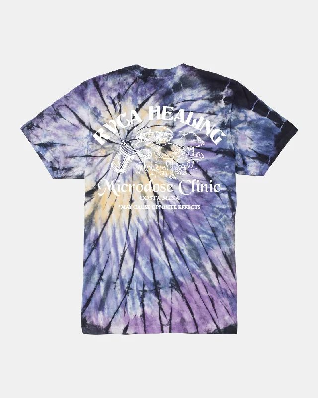 Healing Clinic Tee - Purple/Yellow Tie Dye