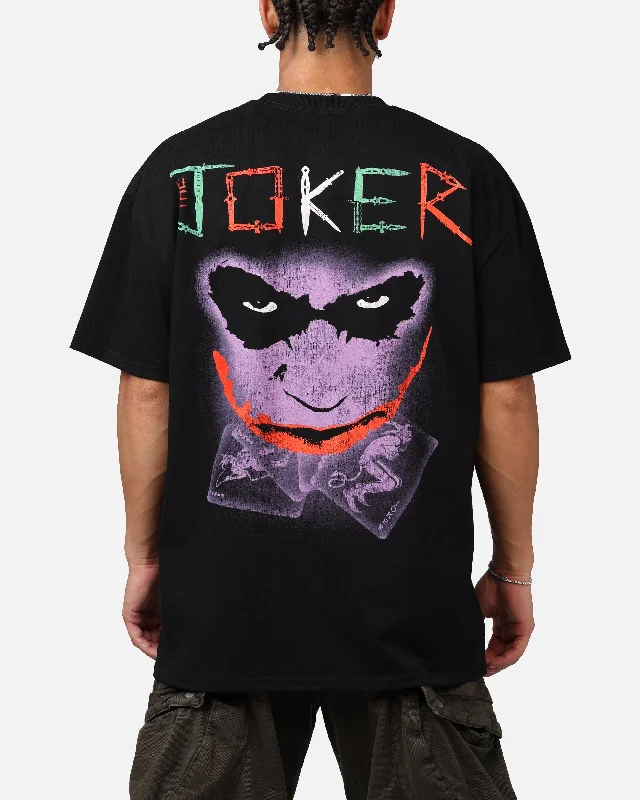 Modern Casuals American Thrift X DC Batman The Joker Scars Heavyweight T-Shirt Black