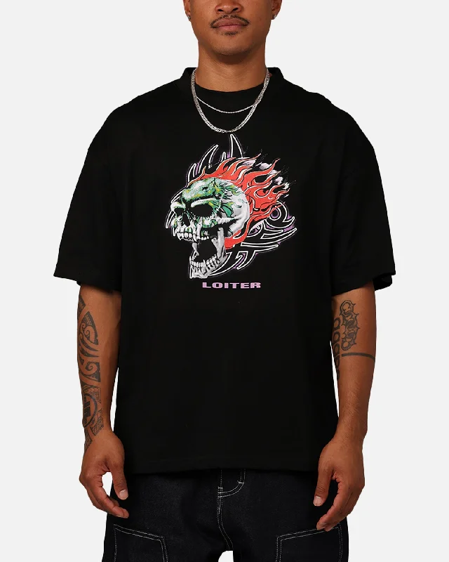 Loiter Rip N Dip T-Shirt Black