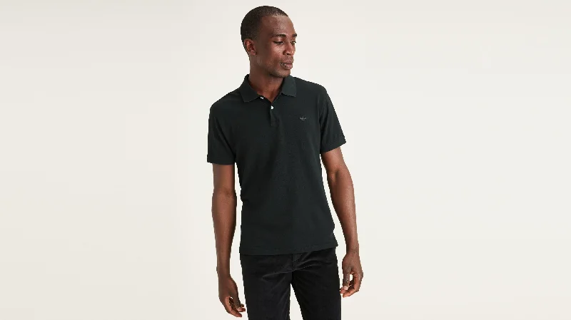 Rib Collar Polo, Slim Fit