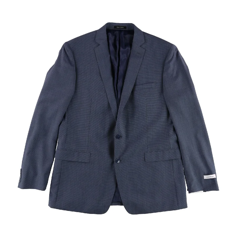 Soft Layers Calvin Klein Mens Neat Two Button Blazer Jacket