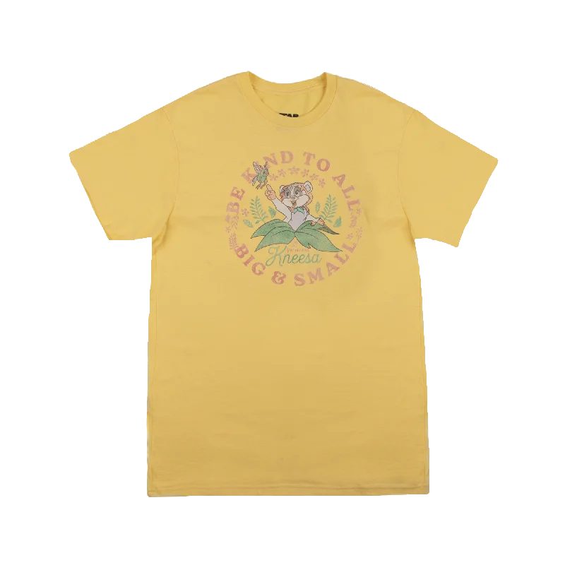 Timeless Apparel Princess Kneesa Be Kind Yellow Tee