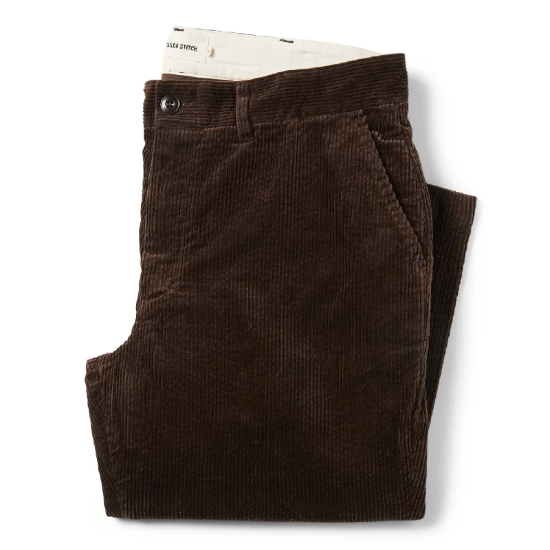Sporty Suits The Slim Foundation Pant in Espresso Cord