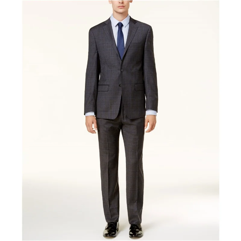 Casual Jackets Calvin Klein Mens Plaid Two Button Blazer Jacket
