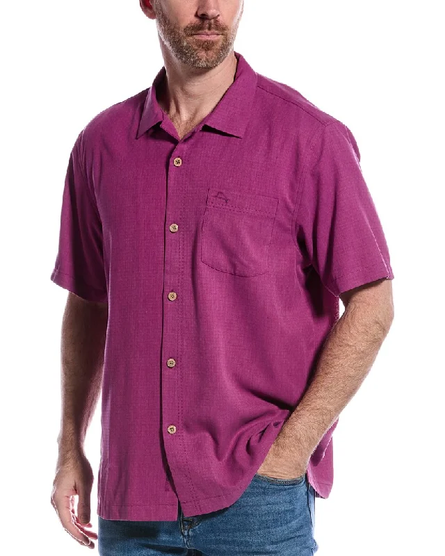 Versatile Looks Tommy Bahama Coastal Breeze Check Silk-Blend Shirt