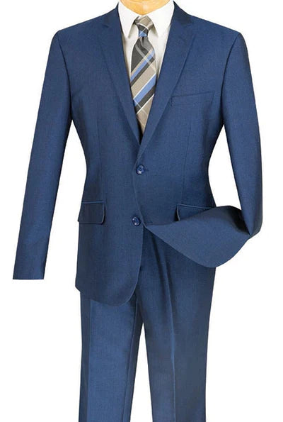 Comfy Jackets Chicquel Collection: Blue 2 Piece Solid Color Single Breasted Slim Fit Suit Comfy Jackets Chicquel Collection: Blue 2 Piece Solid Color Single Breasted Slim Fit Suit
