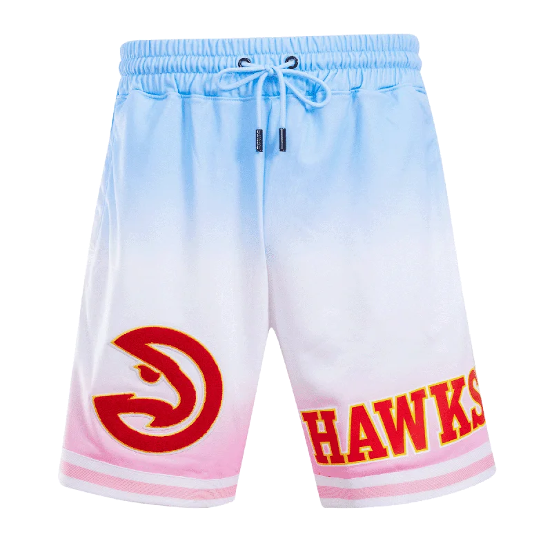 Urban Look NBA ATLANTA HAWKS LOGO PRO TEAM MEN'S SHORT (BLUE/WHITE/PINK)