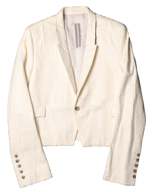 SS20 "TECUATL" Python Snake Leather Blazer (1 of 3)