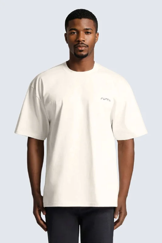 Versatile Wardrobe M Moon Tee Oversized Heavy -  Natural