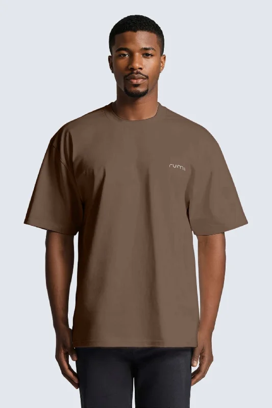 Modern Apparel M Moon Tee Oversized Heavy -  Wood