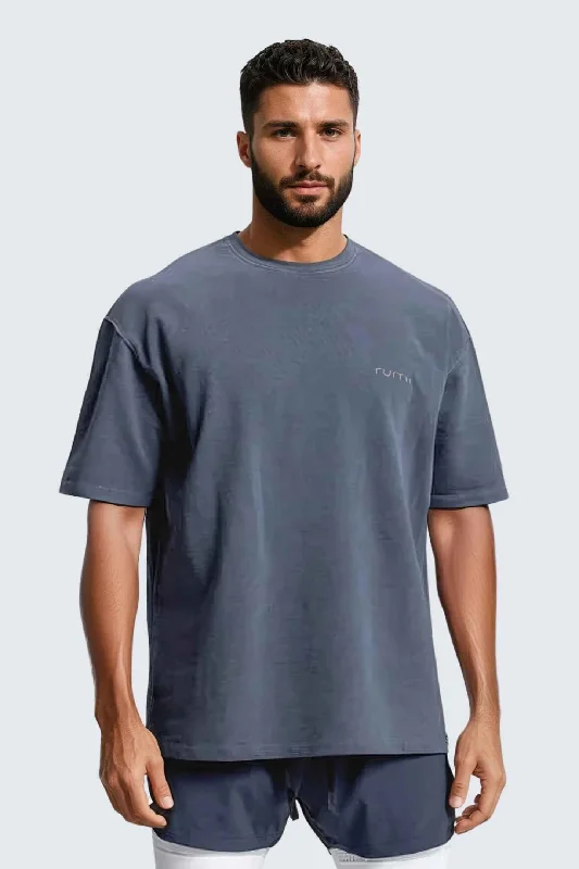Cool Comfort M Moon Tee Oversized Heavy Vintage - Midnight