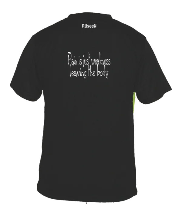 Street Style Men's Reflective Short Sleeve Shirt - Pain is Weakness