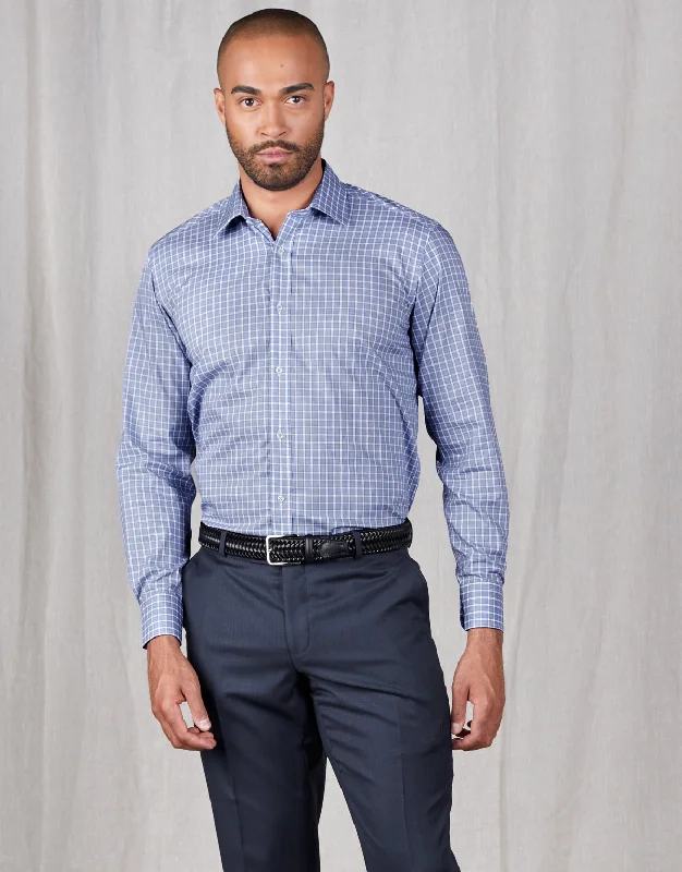 Casual Knitwear London Blue & White Check Shirt