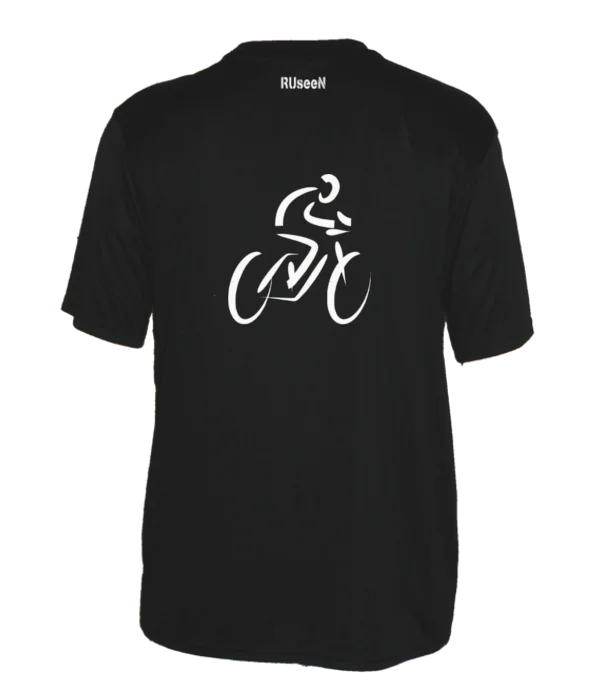 Minimalist Style Men's Reflective Short Sleeve Shirt - Bike