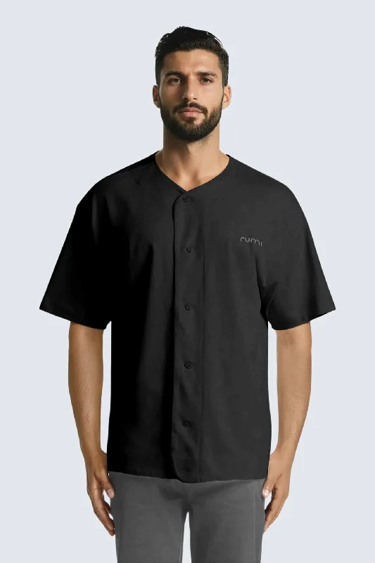 Trendy Comfort MU Moon Wrap Shirt - Black