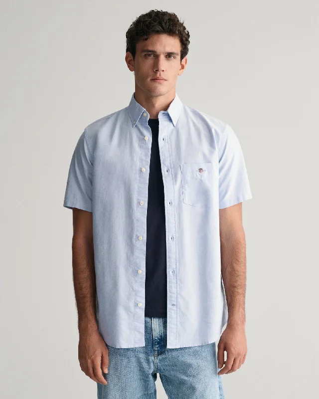 Relaxed Pants GANT Regular Classic Oxford Short Sleeve Shirt