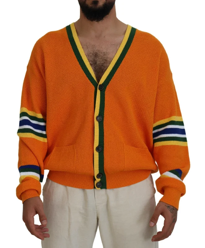 Laid-Back Style Dsquared² Cotton Long Sleeves Men Cardigan Men's Sweater (Pre-Owned)