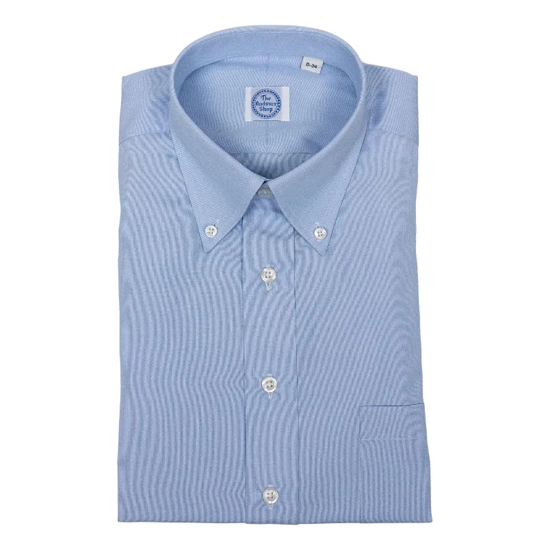 Versatile Style Blue Hairline Stripe Button Down Dress Shirt