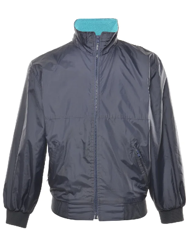 Weekend Outfits Navy Nylon Jacket - S
