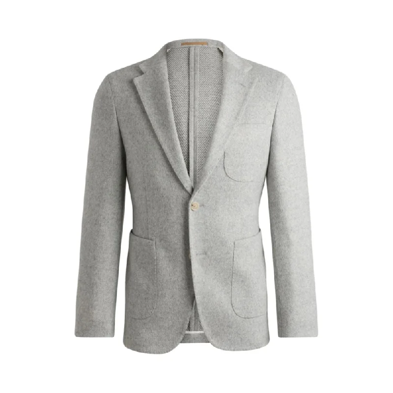 Sporty Wardrobe Slim-fit jacket in micro-patterned stretch jersey