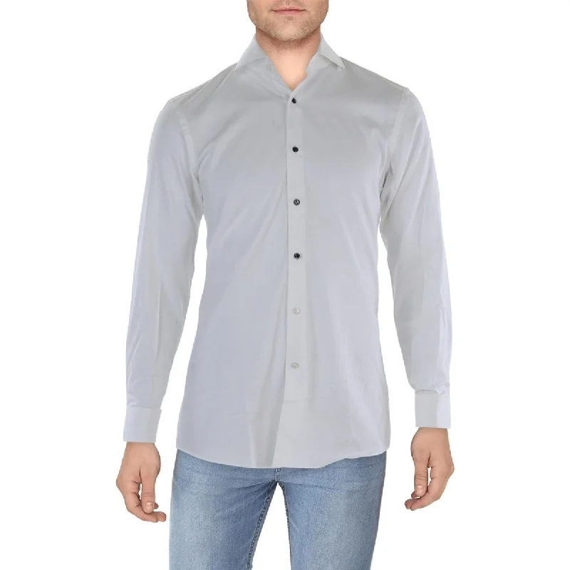 Trendy Apparel Boss Mens H-Hank Slim Fit French Cuff Button-Down Shirt