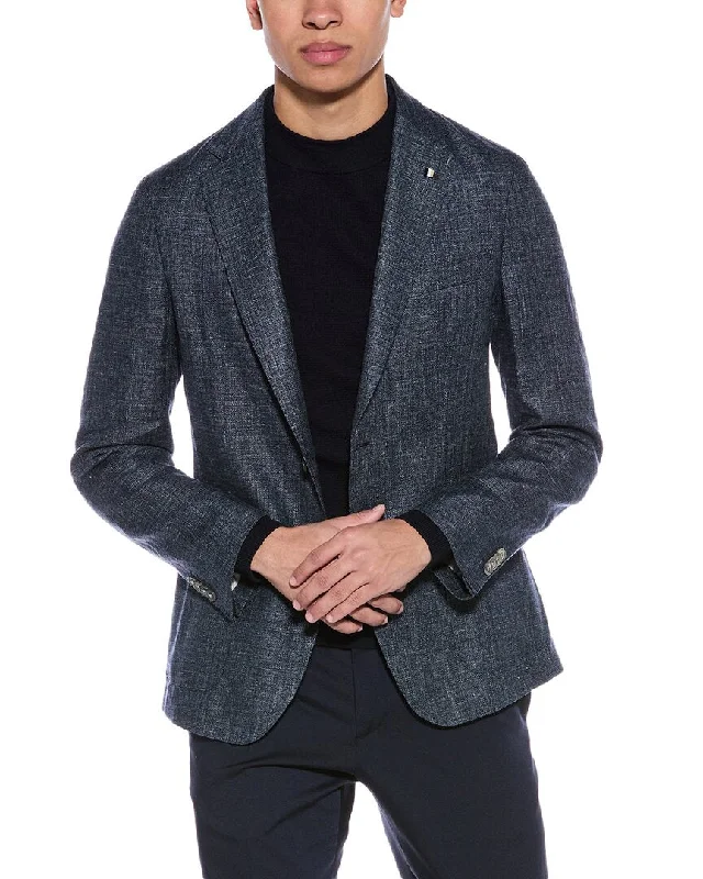 Cool Casuals BOSS Hugo Boss Slim Fit Wool & Linen-Blend Blazer