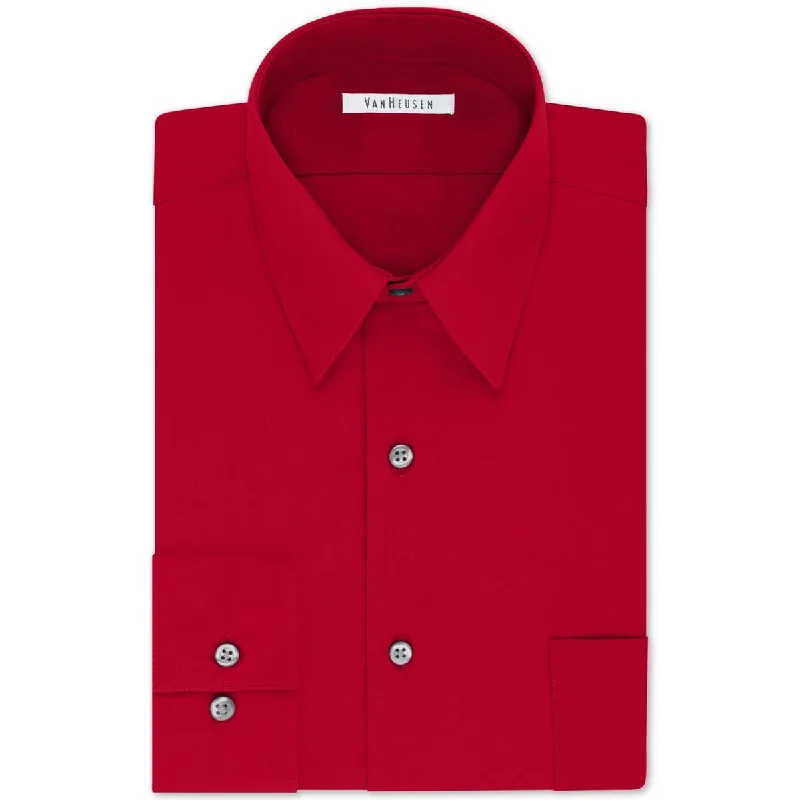 Casual Wear Van Heusen Mens Big & Tall Woven Tall Fit Button-Down Shirt