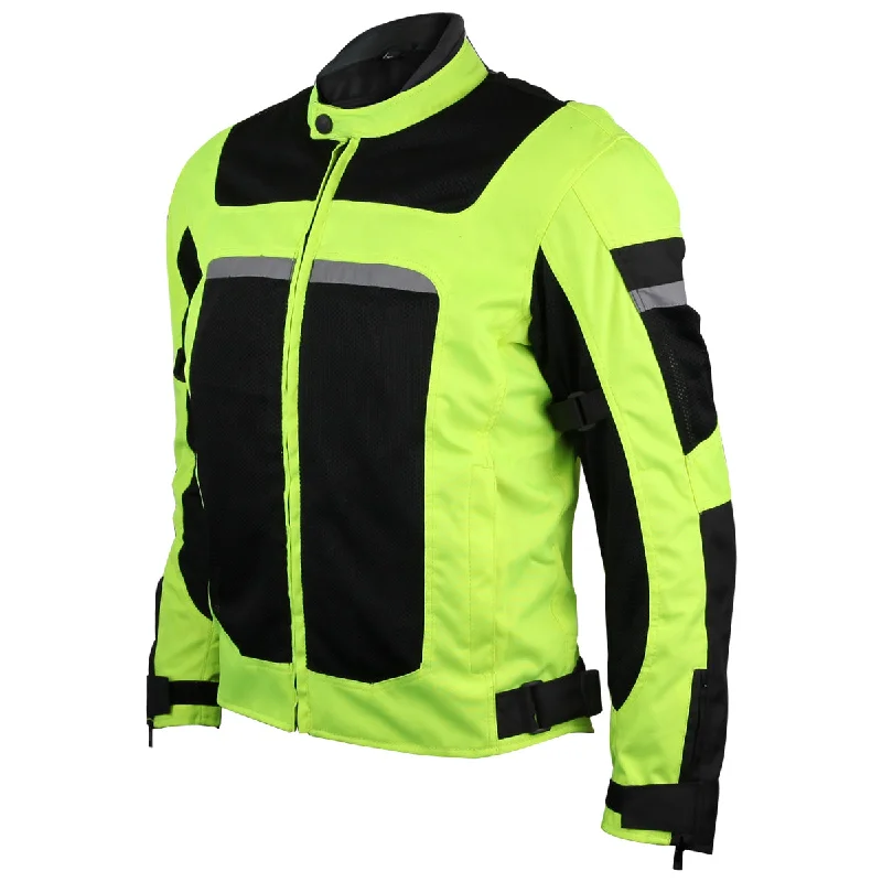 Urban Gear VL1624HG Advanced 3-Season Hi-Vis Mesh/Textile CE Armor Motorcycle Jacket