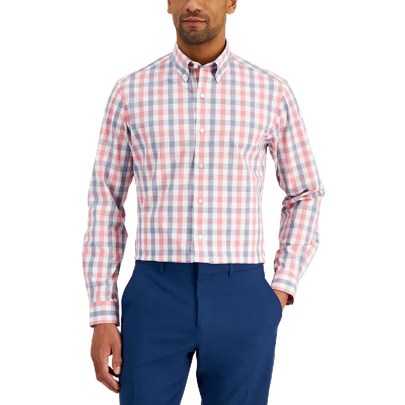 Simple Styles Club Room Mens Slim Fit Button-Down Dress Shirt