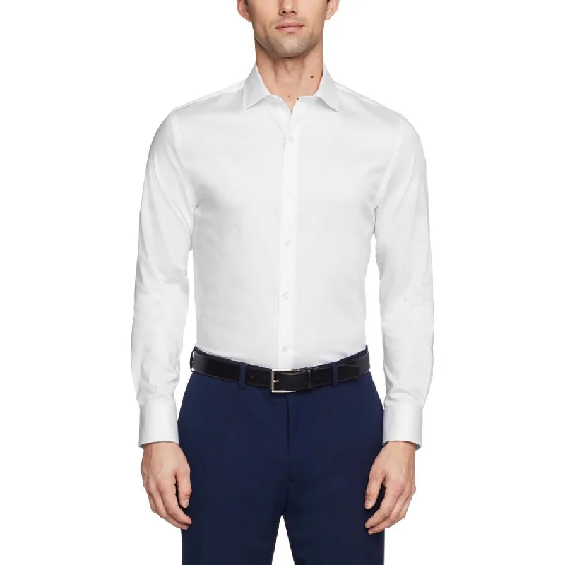 Lounge Wear Tommy Hilfiger Mens Collar Cotton Button-Down Shirt