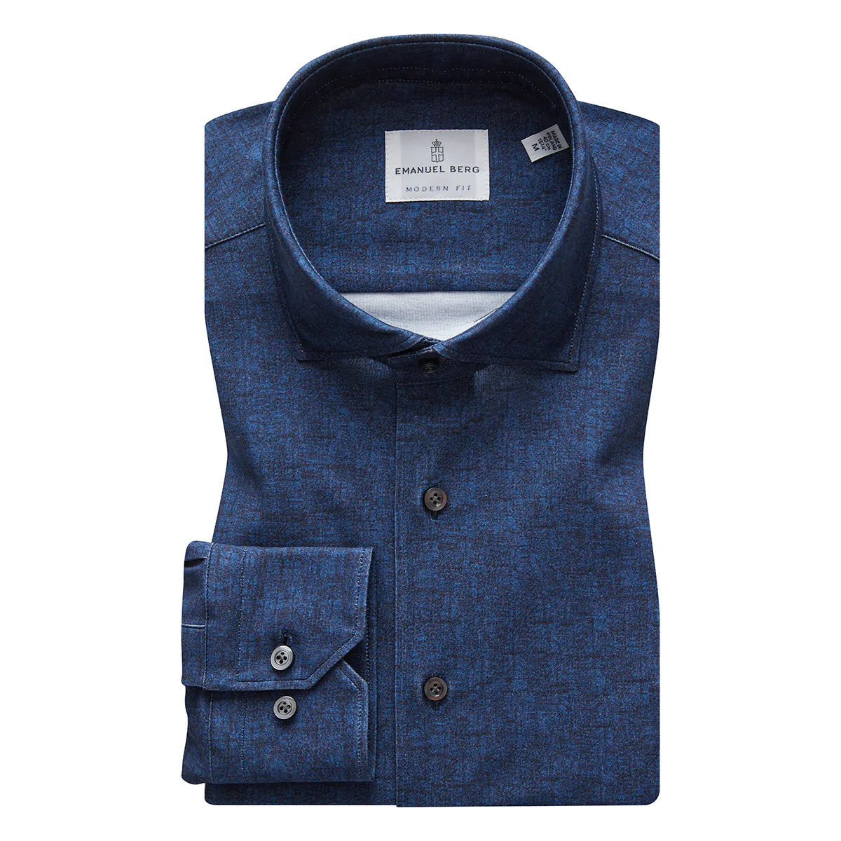 Casual Denim Emanuel Berg Modern 4-Flex Stretch Knit Shirt
