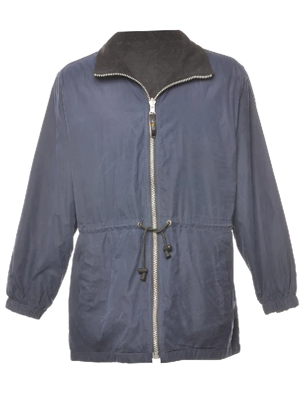 Soft Layers Zip-Front Navy Jacket - L