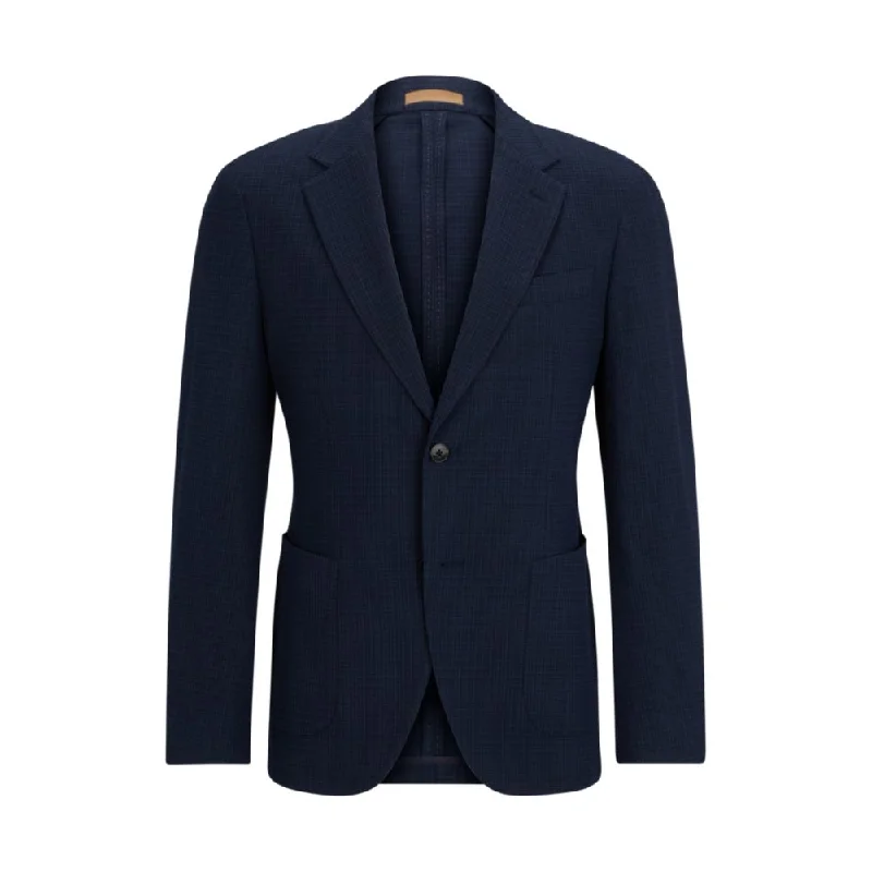 Relaxed Wearables Slim-fit jacket in a performance-stretch wool blend