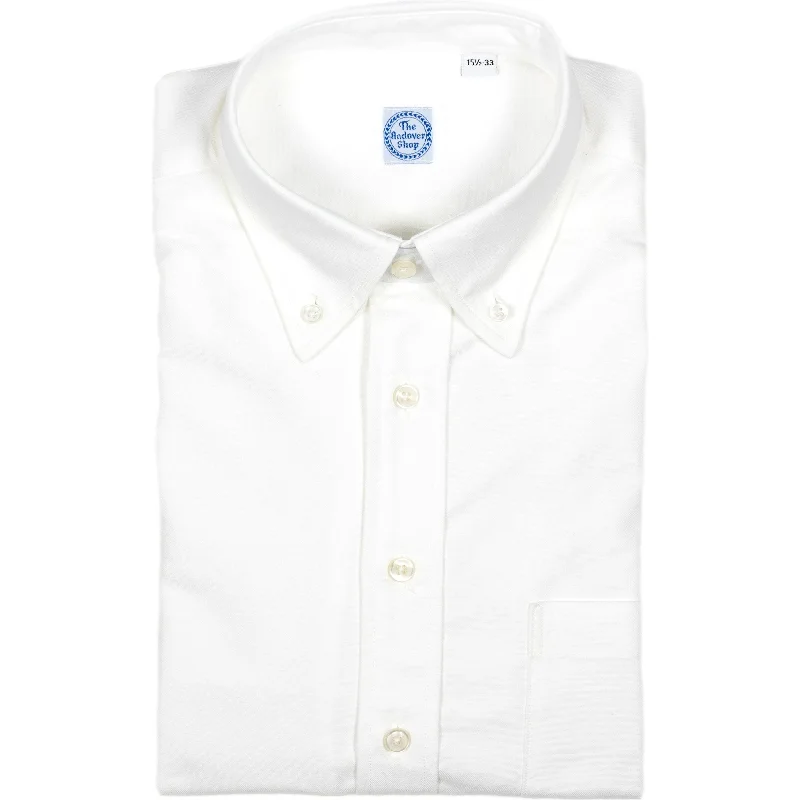 Modern Backpacks White Oxford Button Down Dress Shirt