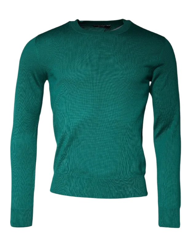 Versatile Looks Dolce & Gabbana Wool Knit Crew Neck Pullover Men's Sweater