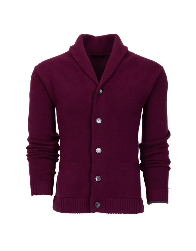 Basic Fashion Ottawa Shawl Cardigan In Hawkeye