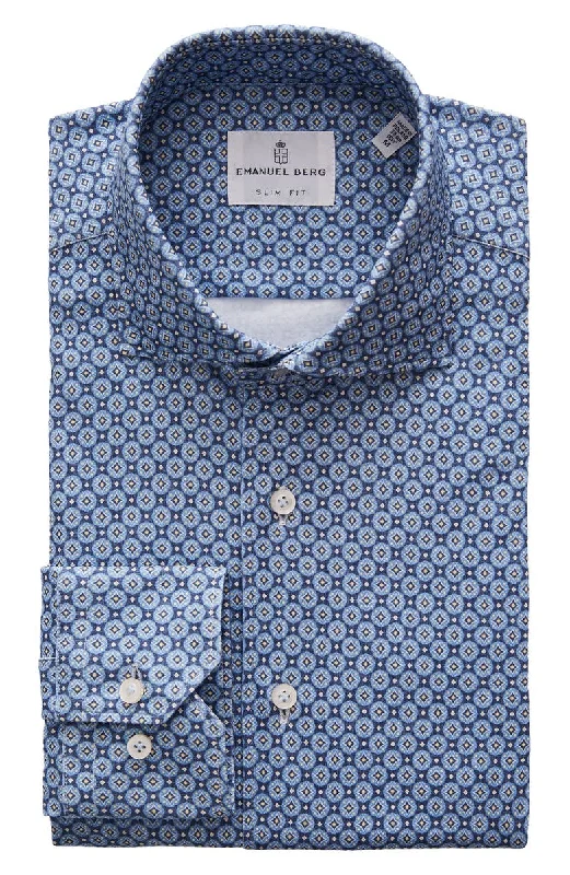 Lightweight Gear Modern 4 Flex Stretch Knit Shirt SF18620 Dark Blue