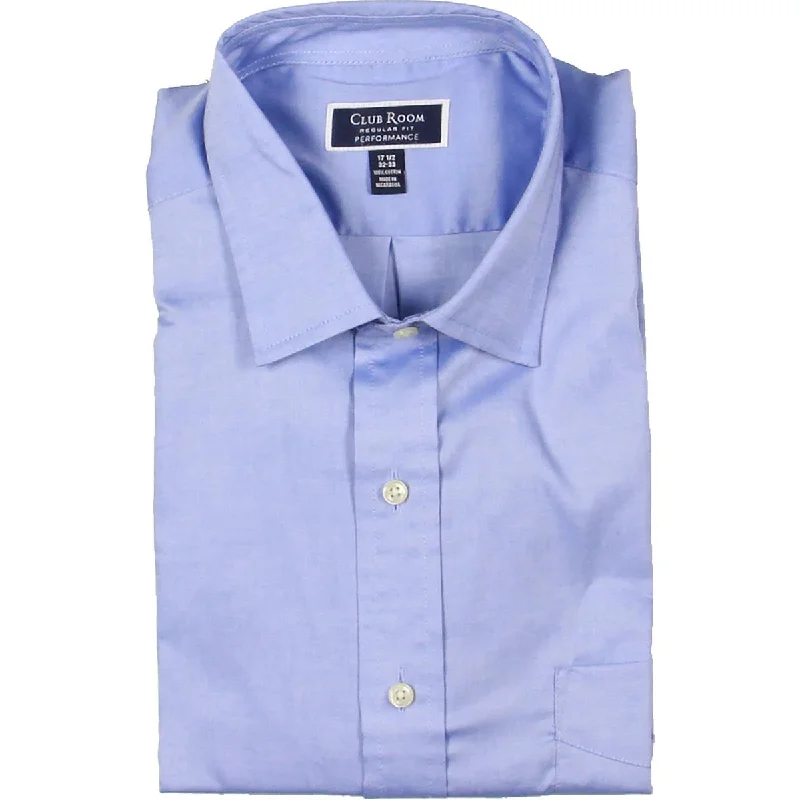 Sporty Trends Club Room Mens Cotton Regular Fit Button-Down Shirt